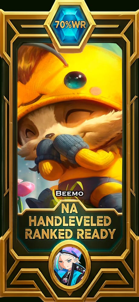 Beemo LoL smurf account NA 70% win rate — MasterCloneSmurfs
