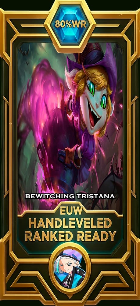 Bewitching Tristana LoL smurf account EUW 80% win rate — MasterCloneSmurfs