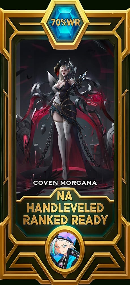 Morgana Coven LoL smurf account NA 70% win rate — MasterCloneSmurfs