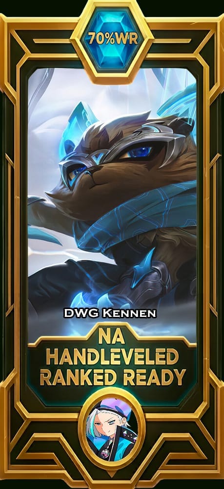 DWG Kennen LoL smurf account NA 70% win rate — MasterCloneSmurfs
