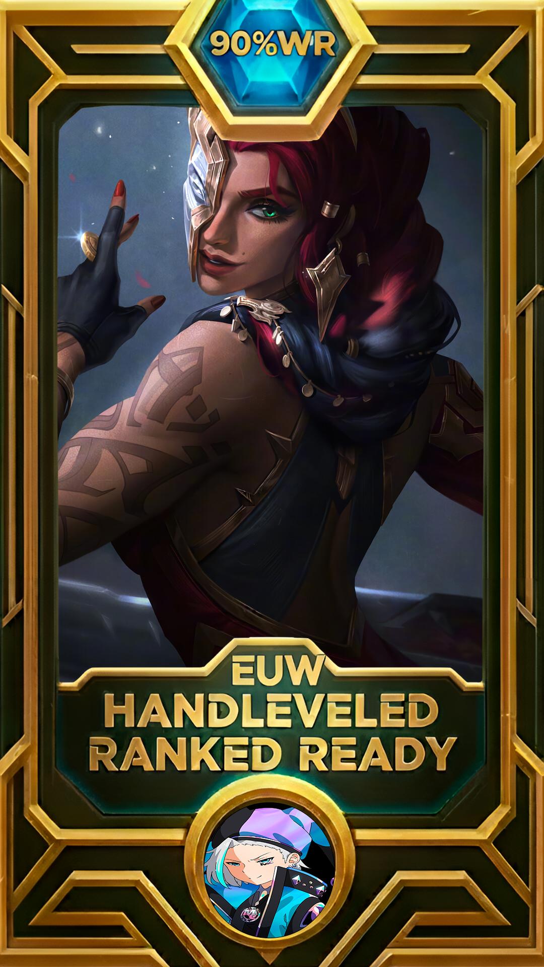 Samira Black Rose LoL smurf account EUW 90% win rate — MasterCloneSmurfs